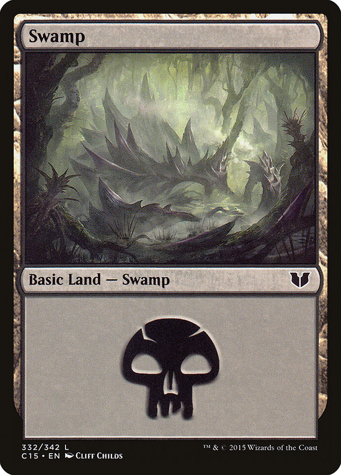 Swamp (332) [Commander 2015] | Game Master's Emporium (The New GME)