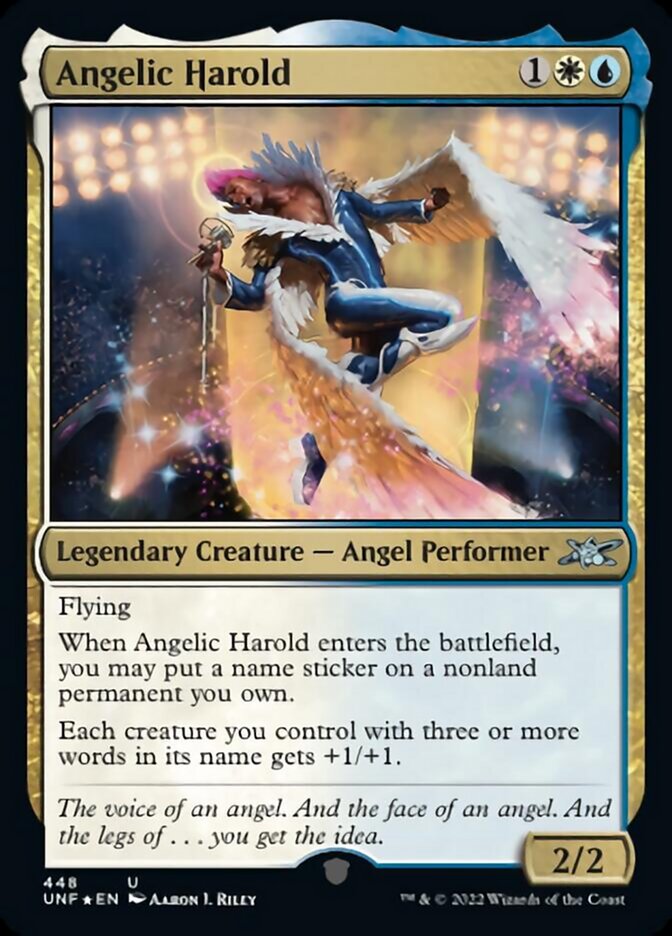 Angelic Harold (Galaxy Foil) [Unfinity] | Game Master's Emporium (The New GME)