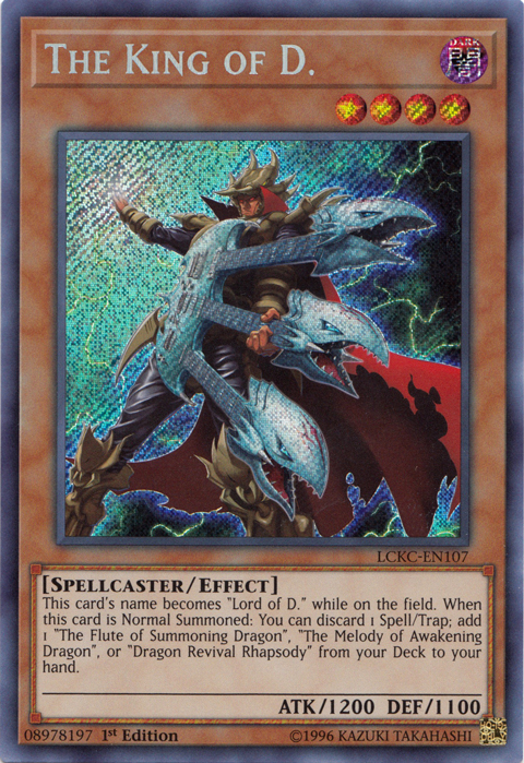 The King of D. [LCKC-EN107] Secret Rare | Game Master's Emporium (The New GME)