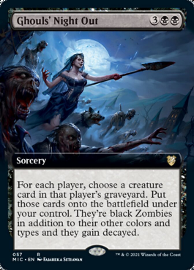 Ghouls' Night Out (Extended Art) [Innistrad: Midnight Hunt Commander] | Game Master's Emporium (The New GME)