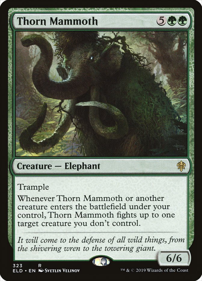 Thorn Mammoth [Throne of Eldraine] | Game Master's Emporium (The New GME)