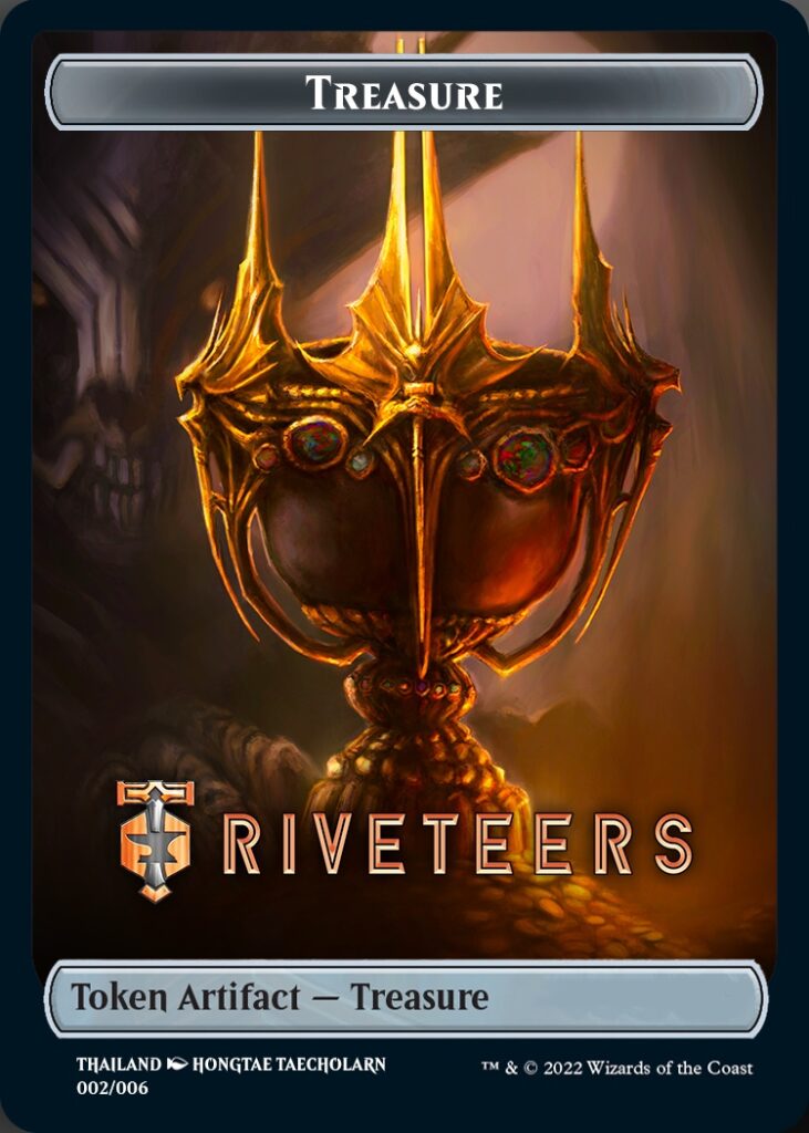 Treasure Token (Riveteers) (Southeast Asia Artists) [Streets of New Capenna Tokens] | Game Master's Emporium (The New GME)