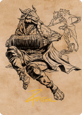 Korlessa, Scale Singer Art Card (Gold-Stamped Signature) [Commander Legends: Battle for Baldur's Gate Art Series] | Game Master's Emporium (The New GME)