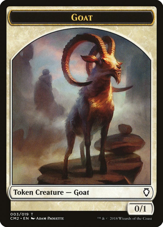Goat Token [Commander Anthology Volume II Tokens] | Game Master's Emporium (The New GME)