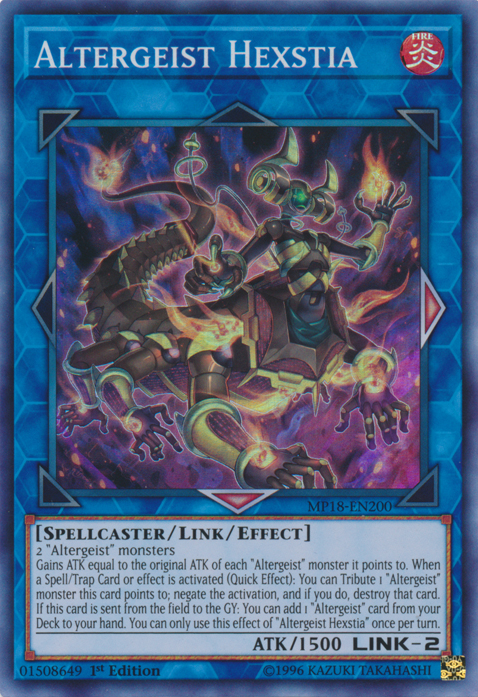 Altergeist Hexstia [MP18-EN200] Super Rare | Game Master's Emporium (The New GME)