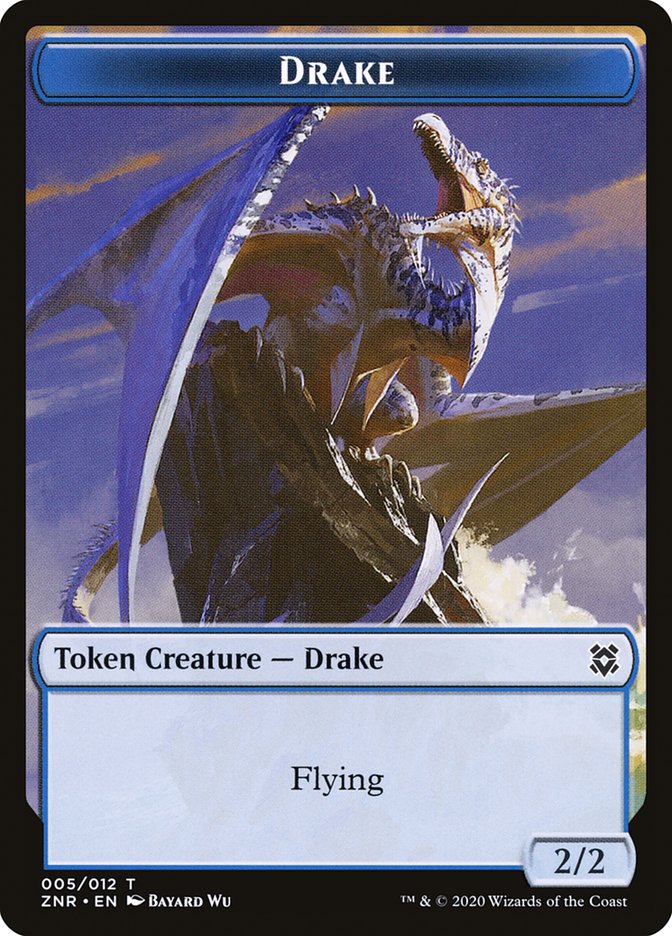 Copy // Drake Double-Sided Token [Zendikar Rising Tokens] | Game Master's Emporium (The New GME)