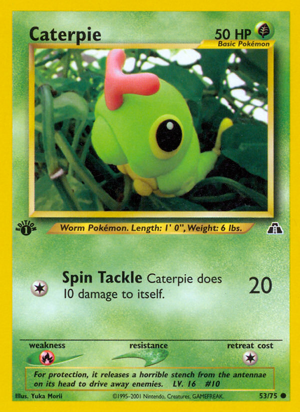 Caterpie (53/75) [Neo Discovery 1st Edition] | Game Master's Emporium (The New GME)