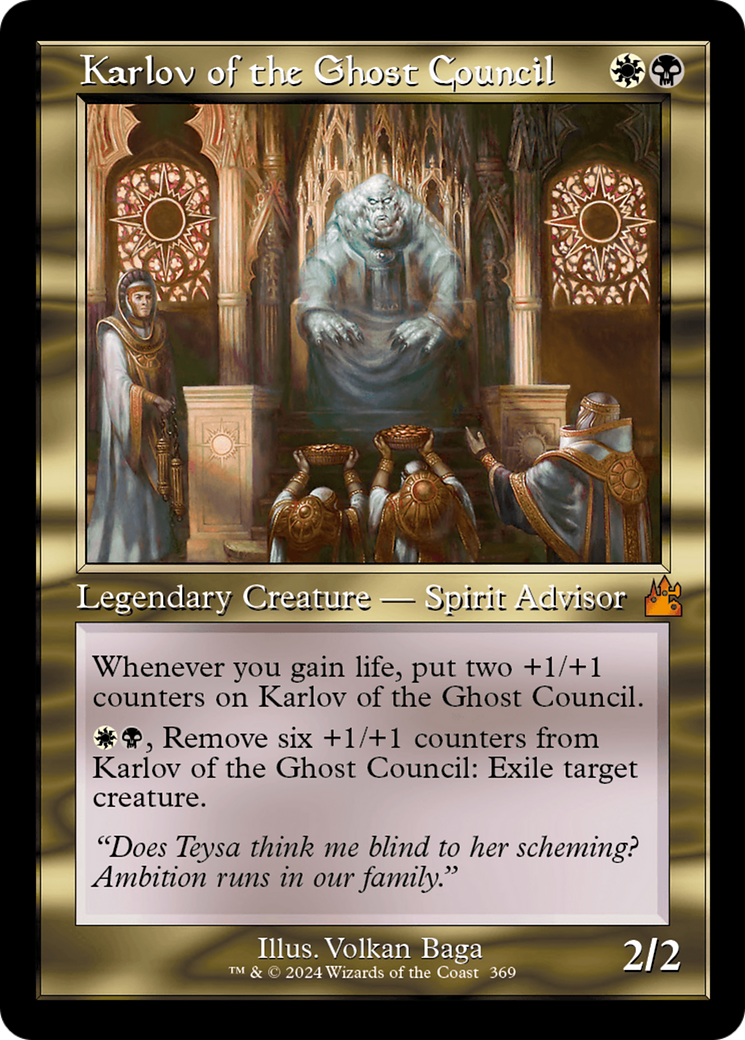 Karlov of the Ghost Council (Retro Frame) [Ravnica Remastered] | Game Master's Emporium (The New GME)