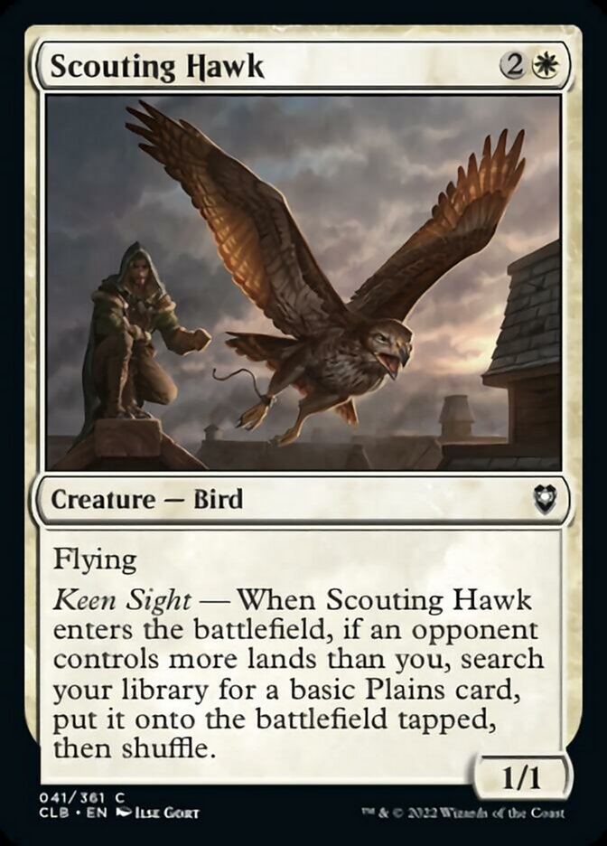 Scouting Hawk [Commander Legends: Battle for Baldur's Gate] | Game Master's Emporium (The New GME)