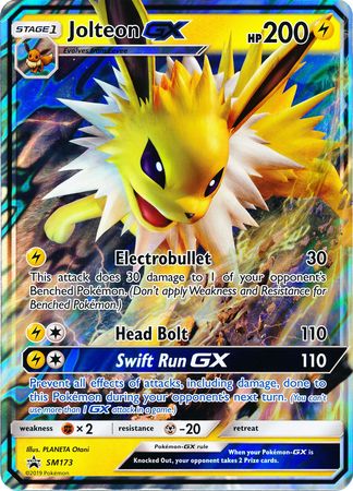 Jolteon GX (SM173) (Jumbo Card) [Sun & Moon: Black Star Promos] | Game Master's Emporium (The New GME)