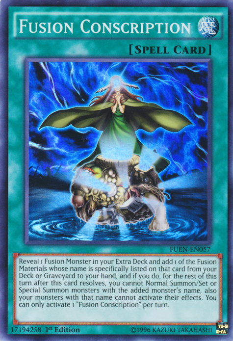 Fusion Conscription [FUEN-EN057] Super Rare | Game Master's Emporium (The New GME)