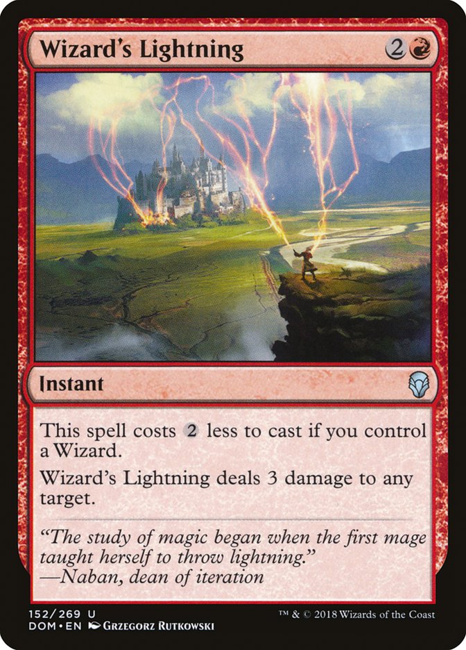 Wizard's Lightning [Dominaria] | Game Master's Emporium (The New GME)