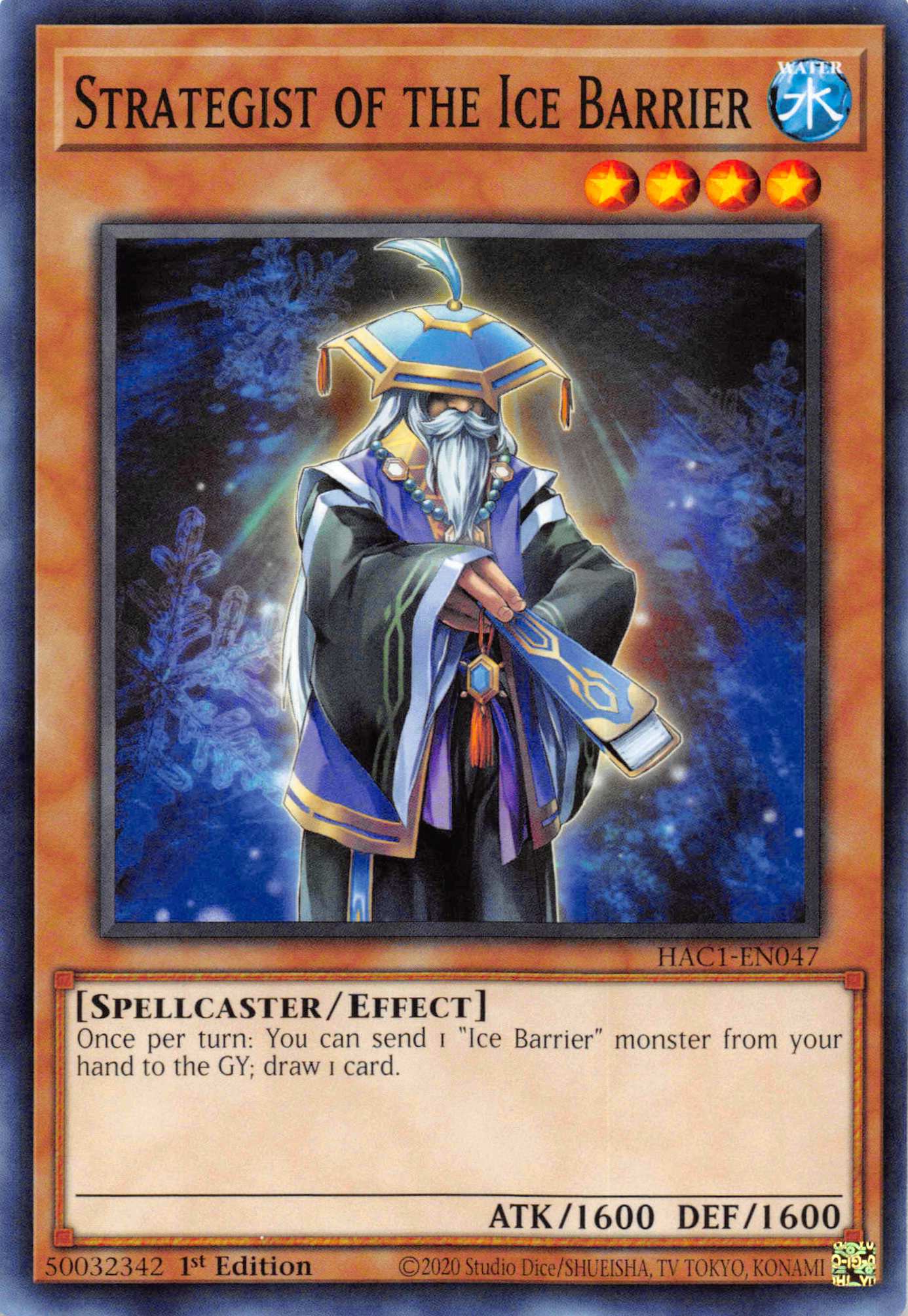 Strategist of the Ice Barrier (Duel Terminal) [HAC1-EN047] Parallel Rare | Game Master's Emporium (The New GME)