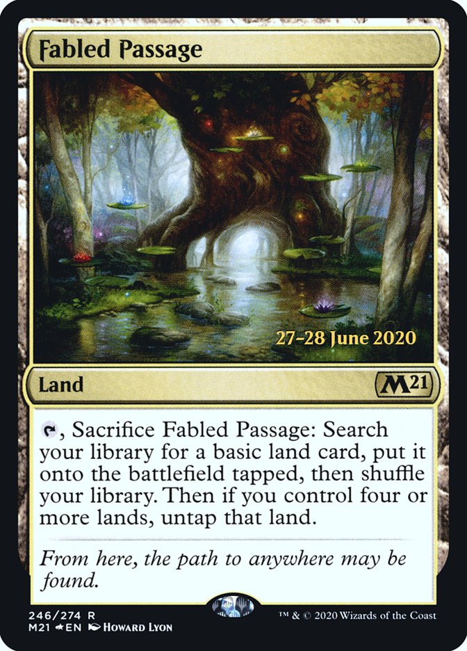 Fabled Passage [Core Set 2021 Prerelease Promos] | Game Master's Emporium (The New GME)