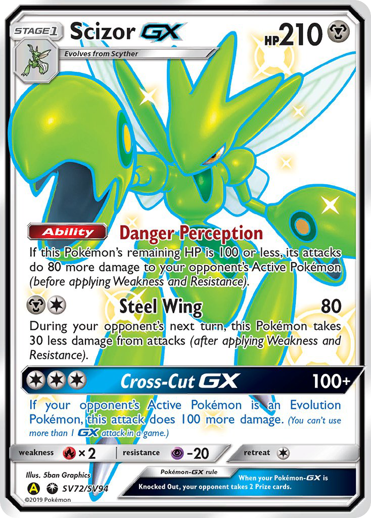 Scizor GX (SV72/SV94) [Sun & Moon: Hidden Fates - Shiny Vault] | Game Master's Emporium (The New GME)