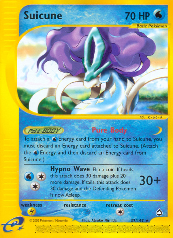 Suicune (37/147) [Aquapolis] | Game Master's Emporium (The New GME)