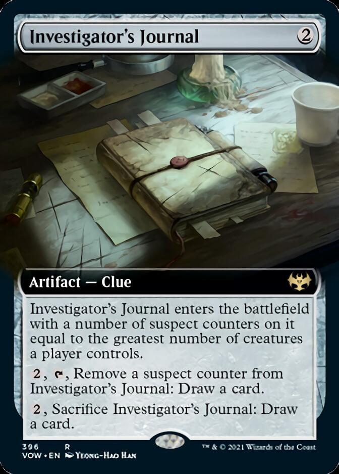 Investigator's Journal (Extended Art) [Innistrad: Crimson Vow] | Game Master's Emporium (The New GME)