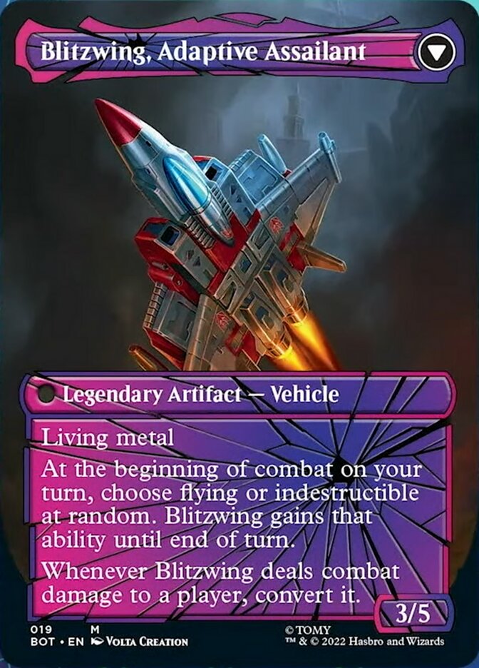 Blitzwing, Cruel Tormentor // Blitzwing, Adaptive Assailant (Shattered Glass) [Transformers] | Game Master's Emporium (The New GME)