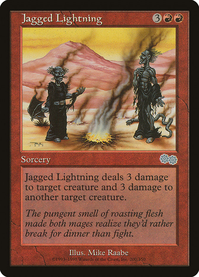 Jagged Lightning [Urza's Saga] | Game Master's Emporium (The New GME)