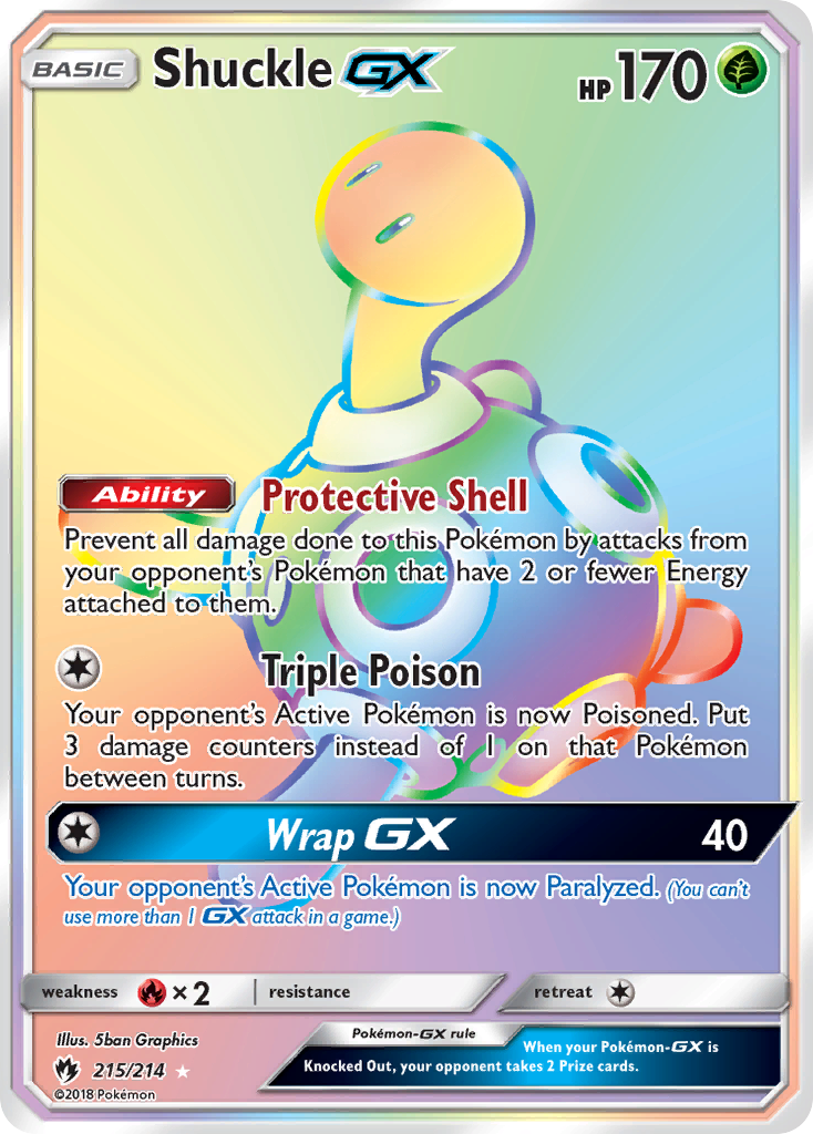 Shuckle GX (215/214) [Sun & Moon: Lost Thunder] | Game Master's Emporium (The New GME)