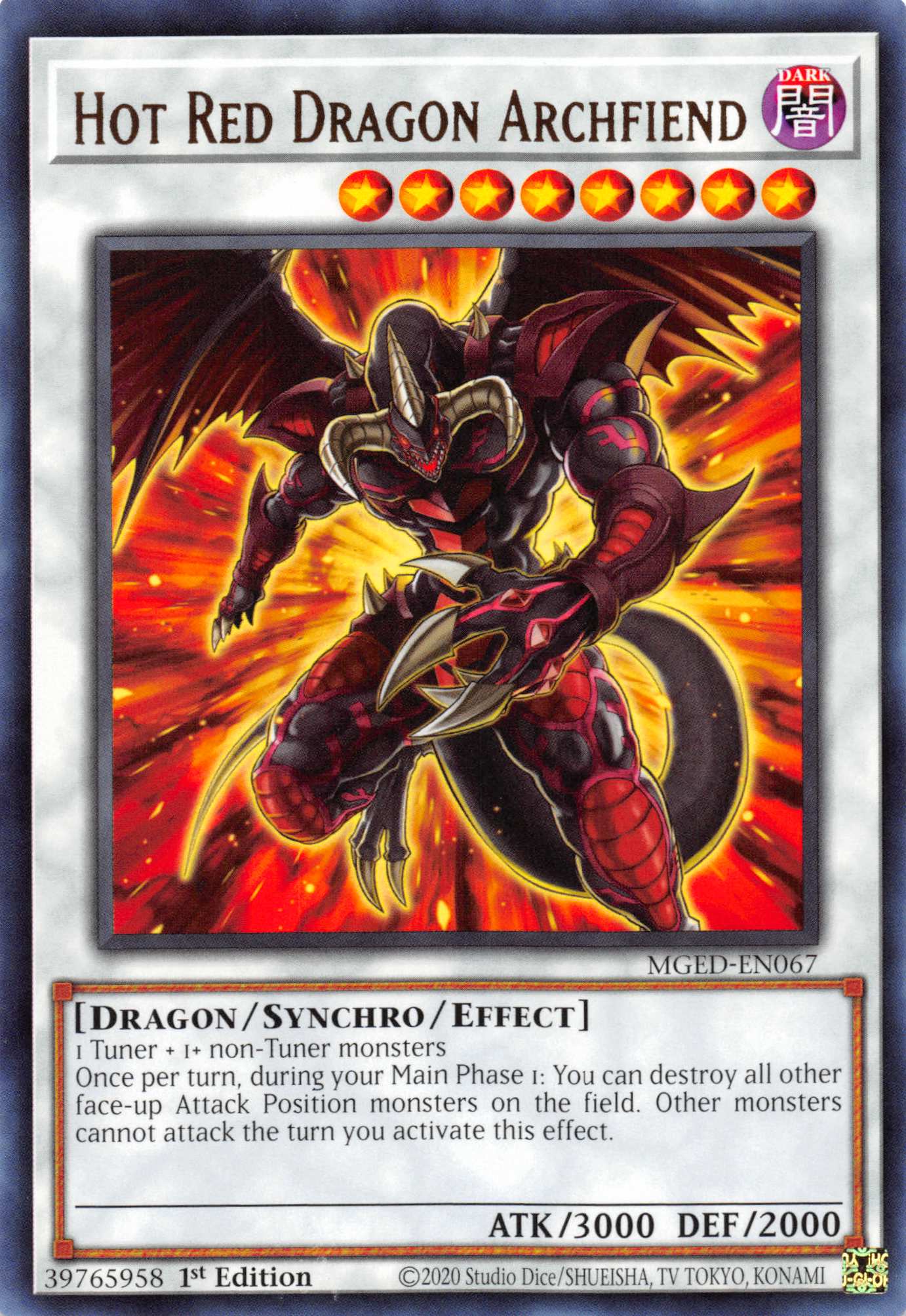 Hot Red Dragon Archfiend [MGED-EN067] Rare | Game Master's Emporium (The New GME)