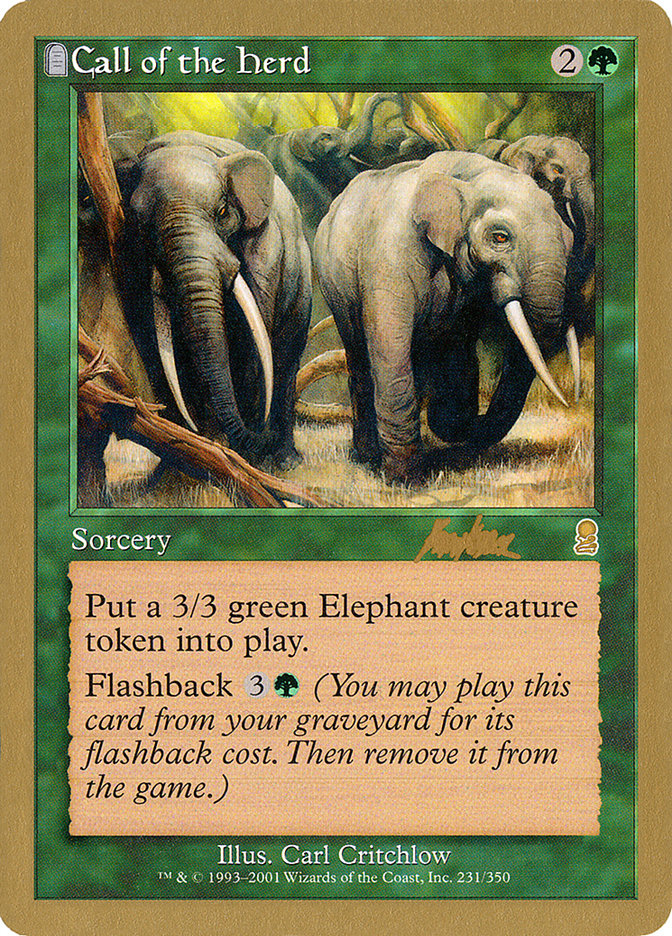 Call of the Herd (Brian Kibler) [World Championship Decks 2002] | Game Master's Emporium (The New GME)