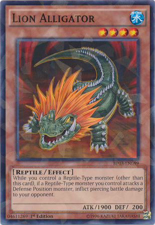 Lion Alligator [BP03-EN089] Shatterfoil Rare | Game Master's Emporium (The New GME)