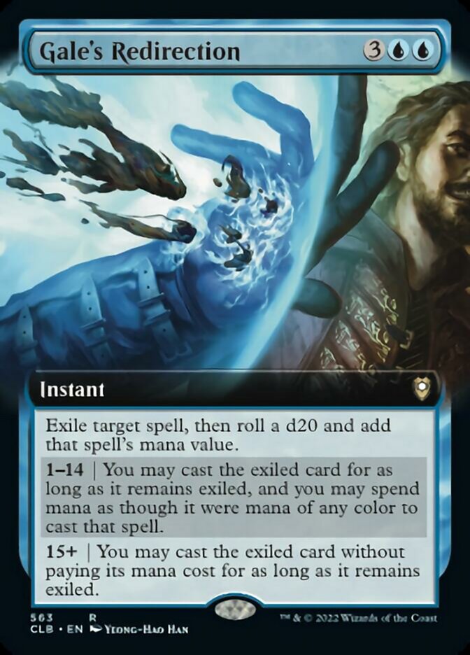 Gale's Redirection (Extended Art) [Commander Legends: Battle for Baldur's Gate] | Game Master's Emporium (The New GME)