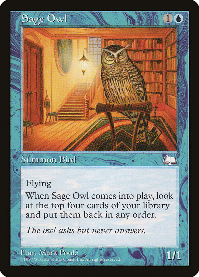 Sage Owl [Weatherlight] | Game Master's Emporium (The New GME)