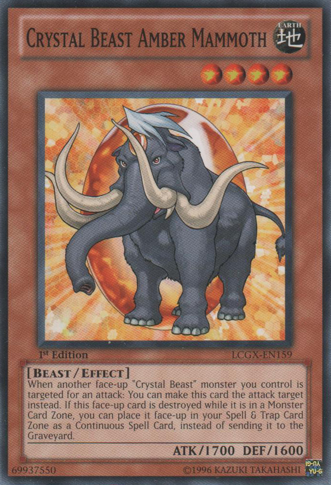 Crystal Beast Amber Mammoth [LCGX-EN159] Common | Game Master's Emporium (The New GME)