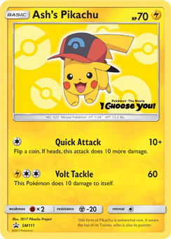 Ash's Pikachu (SM111) [Sun & Moon: Black Star Promos] | Game Master's Emporium (The New GME)