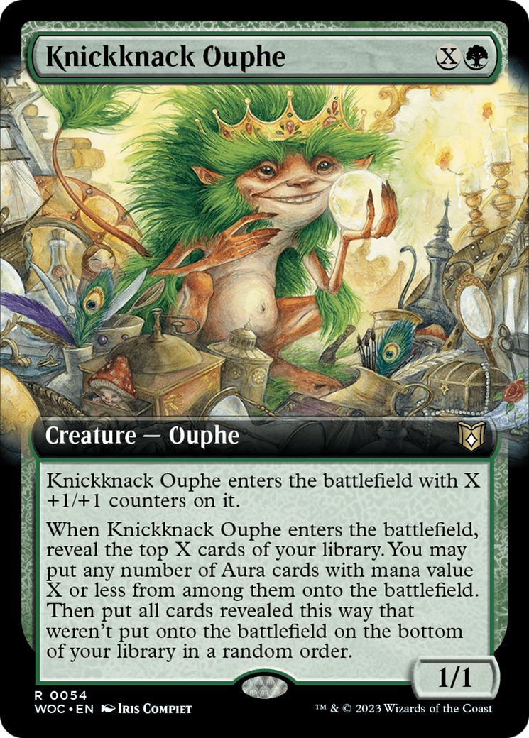 Knickknack Ouphe (Extended Art) [Wilds of Eldraine Commander] | Game Master's Emporium (The New GME)