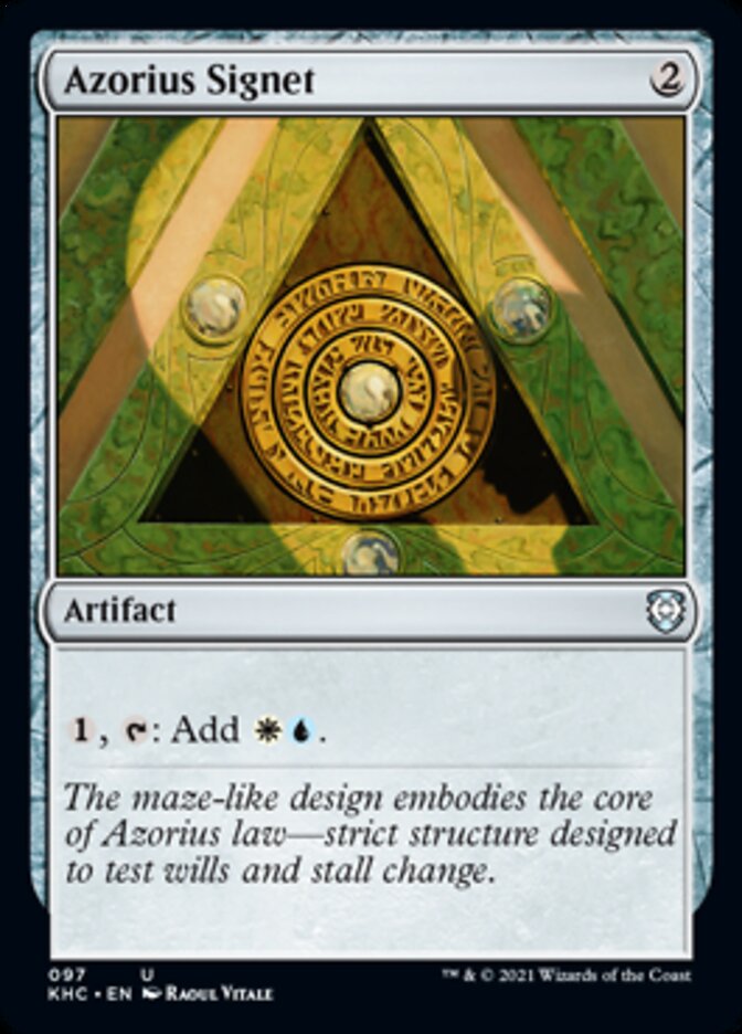 Azorius Signet [Kaldheim Commander] | Game Master's Emporium (The New GME)