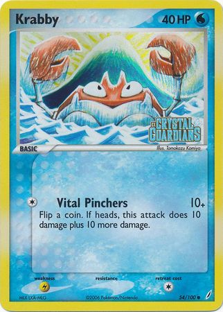 Krabby (54/100) (Stamped) [EX: Crystal Guardians] | Game Master's Emporium (The New GME)