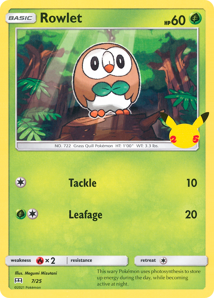 Rowlet (7/25) [McDonald's 25th Anniversary] | Game Master's Emporium (The New GME)