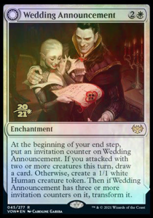 Wedding Announcement // Wedding Festivity [Innistrad: Crimson Vow Prerelease Promos] | Game Master's Emporium (The New GME)