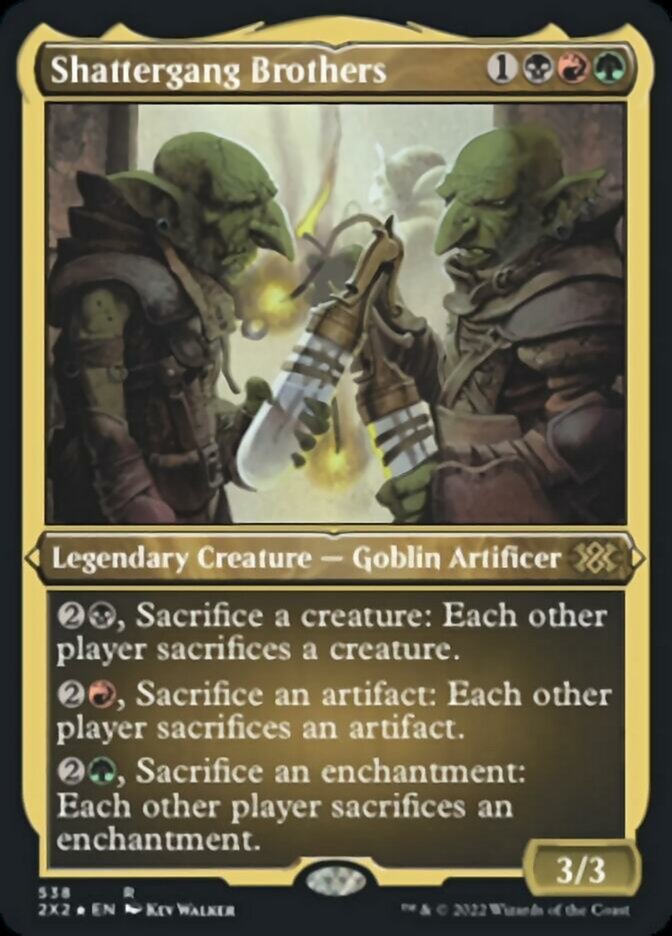 Shattergang Brothers (Foil Etched) [Double Masters 2022] | Game Master's Emporium (The New GME)