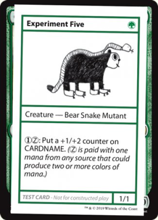Experiment Five (2021 Edition) [Mystery Booster Playtest Cards] | Game Master's Emporium (The New GME)