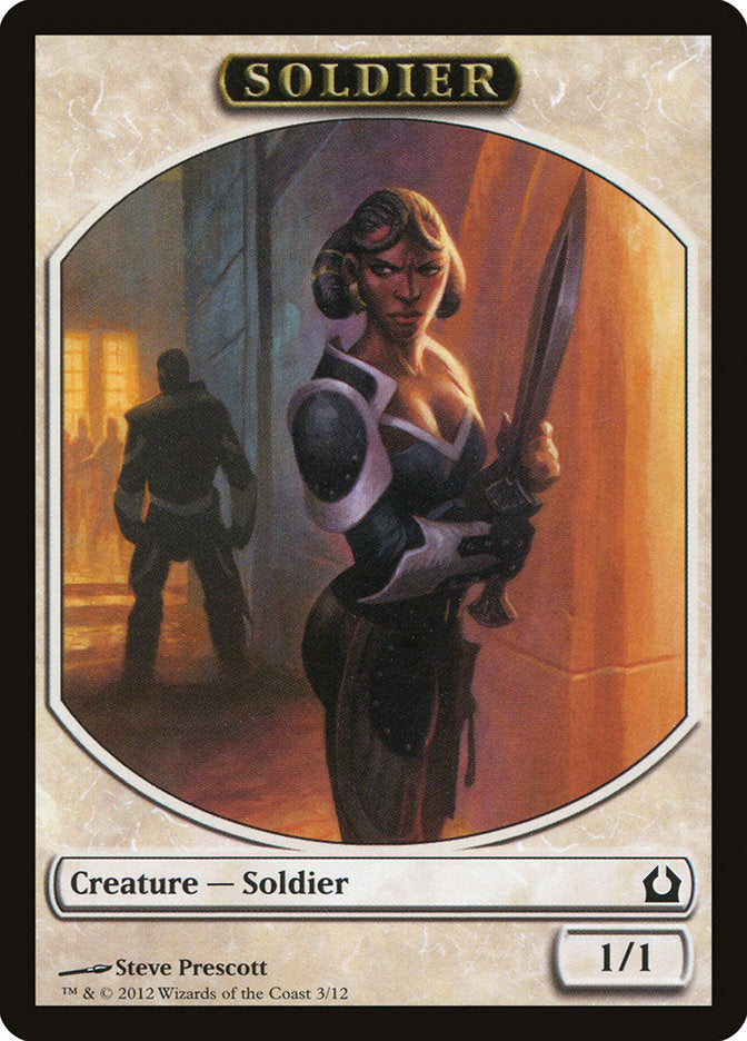 Soldier Token [Return to Ravnica Tokens] | Game Master's Emporium (The New GME)
