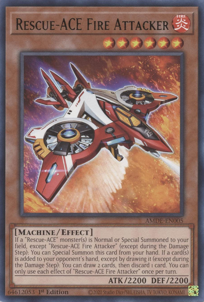 Rescue-ACE Fire Attacker [AMDE-EN005] Rare | Game Master's Emporium (The New GME)