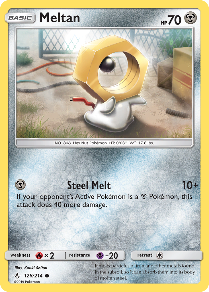 Meltan (128/214) [Sun & Moon: Unbroken Bonds] | Game Master's Emporium (The New GME)