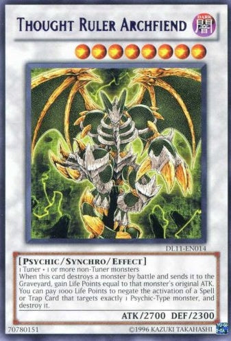 Thought Ruler Archfiend (Purple) [DL11-EN014] Rare | Game Master's Emporium (The New GME)