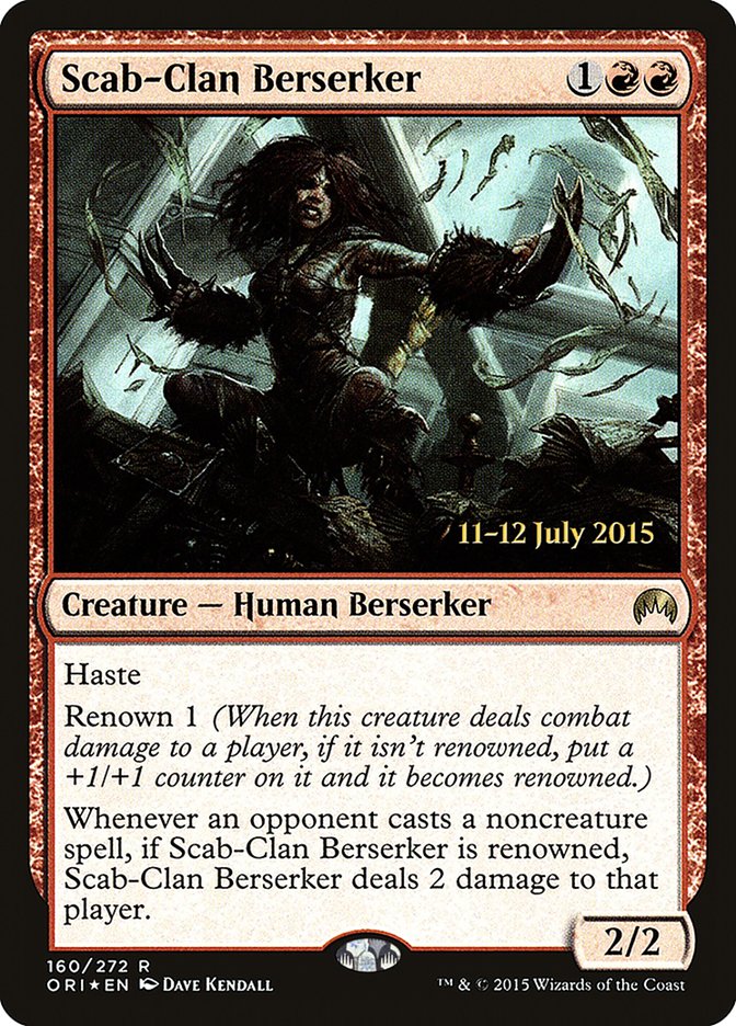 Scab-Clan Berserker [Magic Origins Prerelease Promos] | Game Master's Emporium (The New GME)