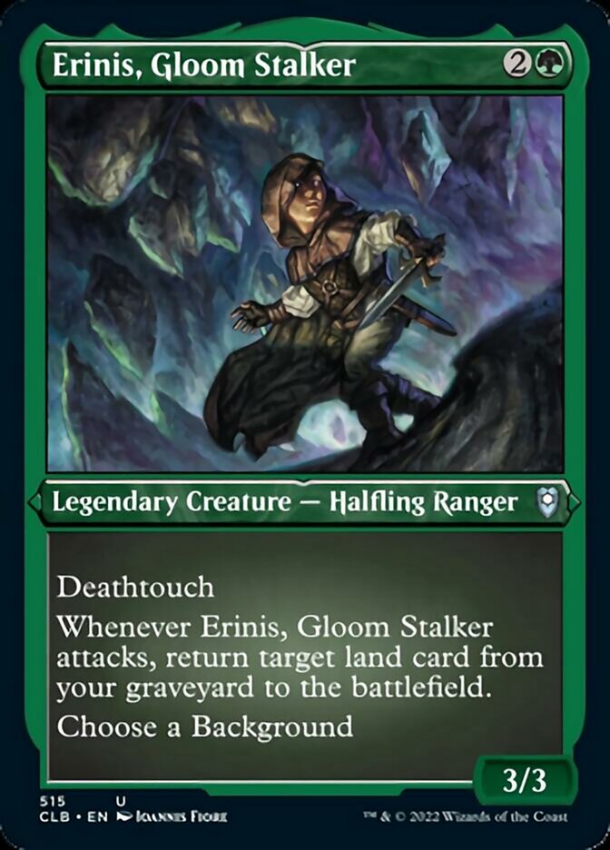 Erinis, Gloom Stalker (Foil Etched) [Commander Legends: Battle for Baldur's Gate] | Game Master's Emporium (The New GME)