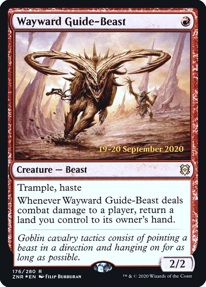 Wayward Guide-Beast [Zendikar Rising Prerelease Promos] | Game Master's Emporium (The New GME)