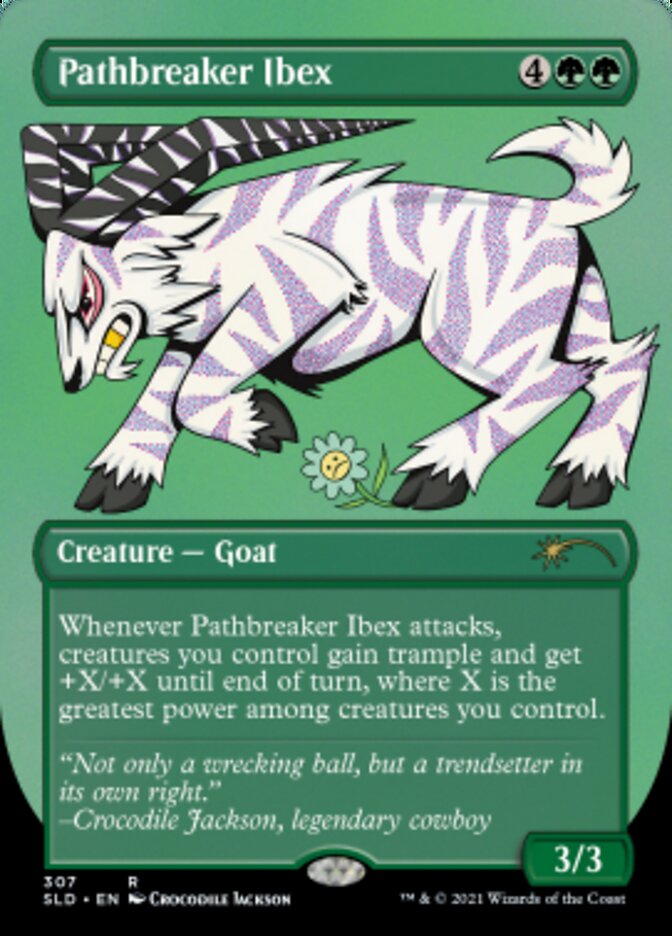 Pathbreaker Ibex (Borderless) (Foil Etched) [Secret Lair Drop Series] | Game Master's Emporium (The New GME)