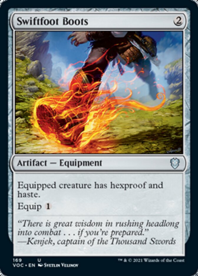 Swiftfoot Boots [Innistrad: Crimson Vow Commander] | Game Master's Emporium (The New GME)