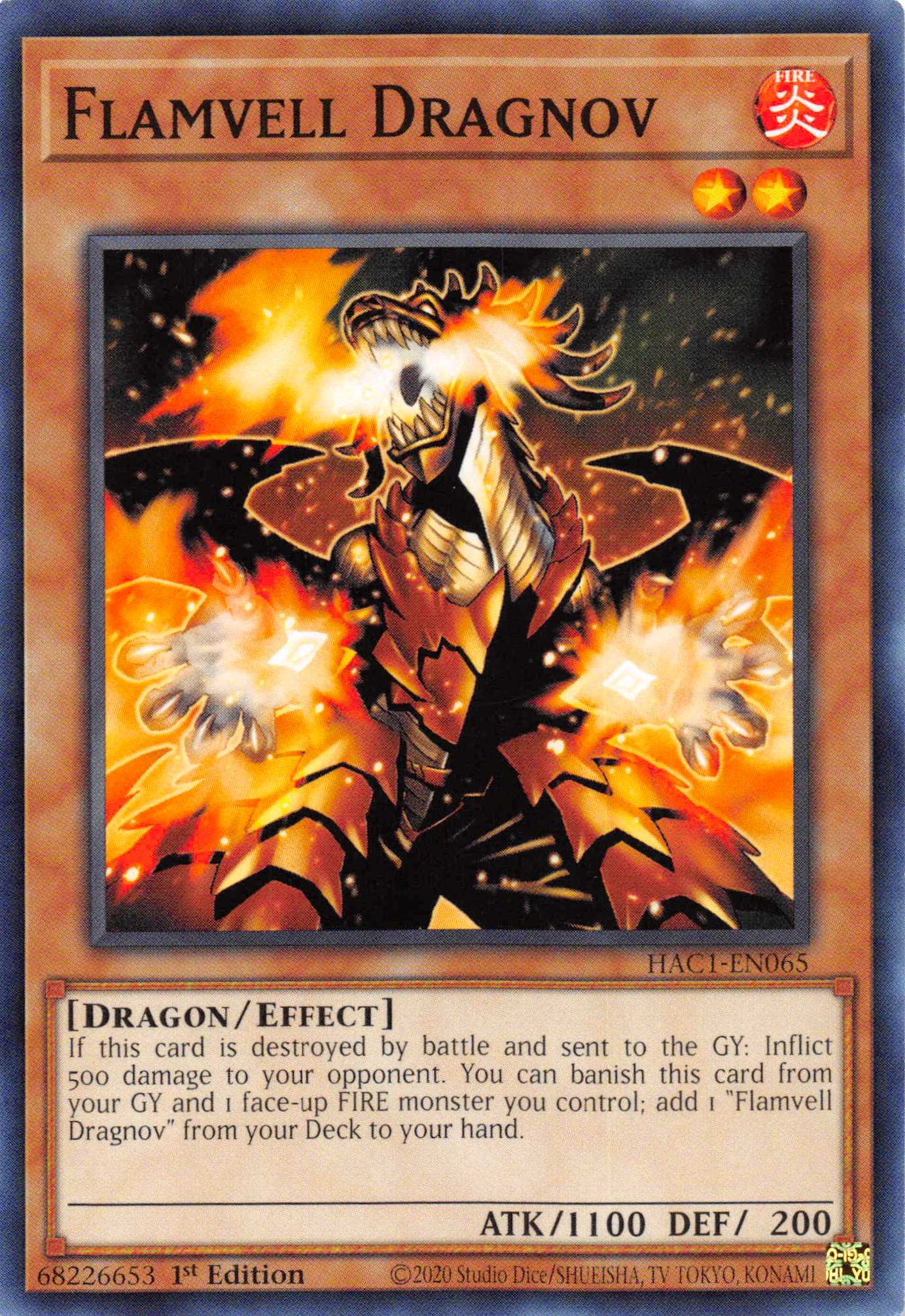 Flamvell Dragnov [HAC1-EN065] Common | Game Master's Emporium (The New GME)