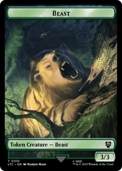 Beast // Treefolk Double Sided Token [The Lord of the Rings: Tales of Middle-Earth Commander Tokens] | Game Master's Emporium (The New GME)