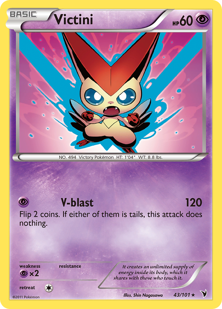 Victini (43/101) [Black & White: Noble Victories] | Game Master's Emporium (The New GME)